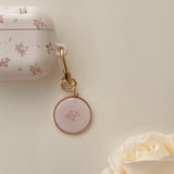 Elegant Handcrafted Rose Keyring - Floral Epoxy Design