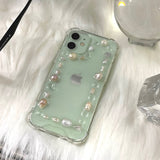 Fresh water pearl resin Handcrafted Phone Case