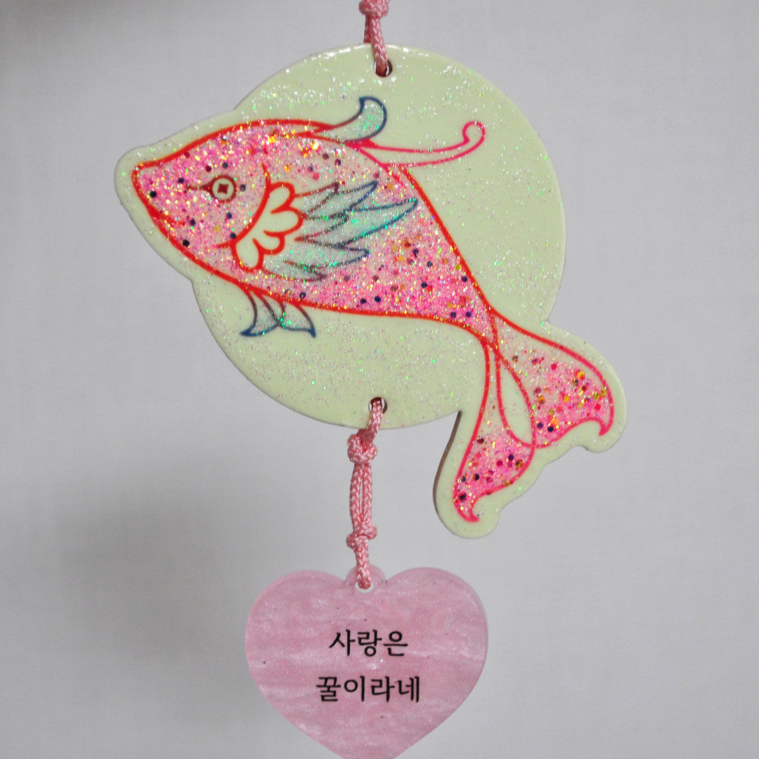 Shining Harmony Handcrafted Fish Decoration (Luminous painting)