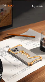 Frameless Metal Track Bumper iPhone Case