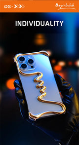 Frameless Metal Track Bumper iPhone Case