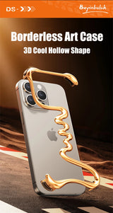 Frameless Metal Track Bumper iPhone Case