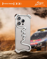 Frameless Metal Track Bumper iPhone Case