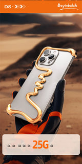 Frameless Metal Track Bumper iPhone Case