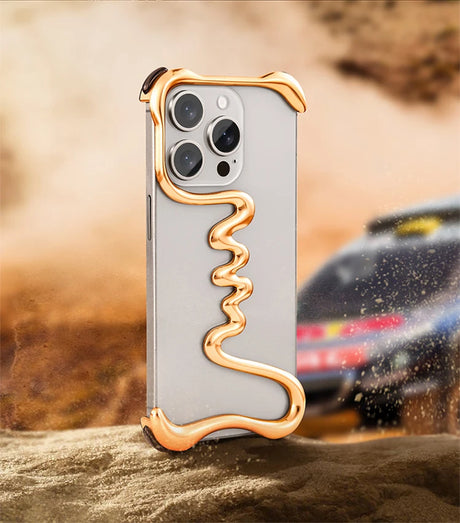 Frameless Metal Track Bumper iPhone Case