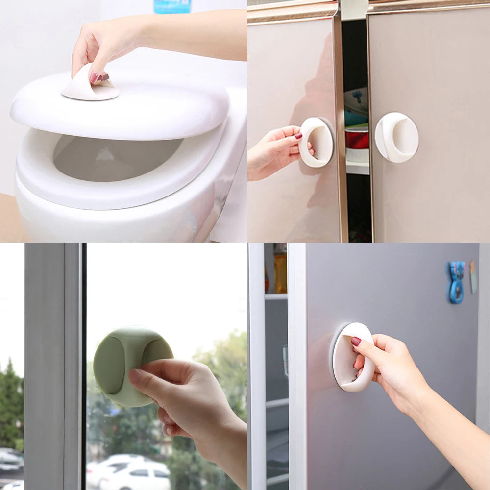 Self-Adhesive Round Knobs for Doors, Windows, and Appliances