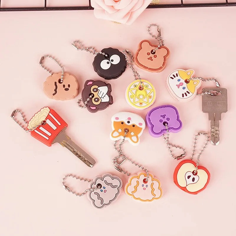 Cartoon Silicone Keychain Case Cover