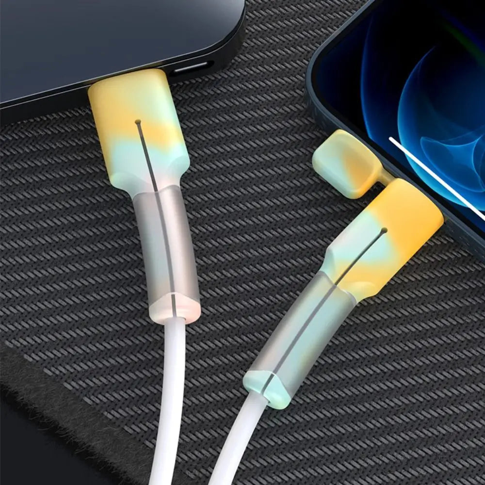 Stylish Silicone Cover Cable Protector for Type C Chargers