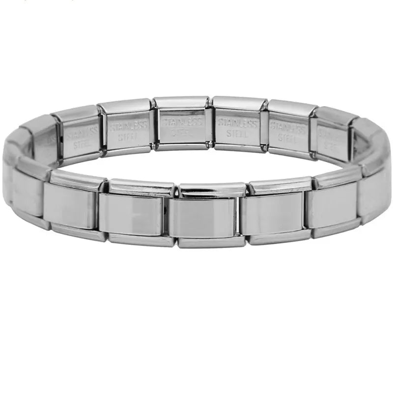 Trendy 9mm Stainless Steel Charm Bracelet for Unisex Daily Wear