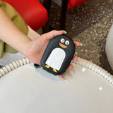 Genuine Cow Leather Penguin-Shaped Mini Wallet and Card Holder
