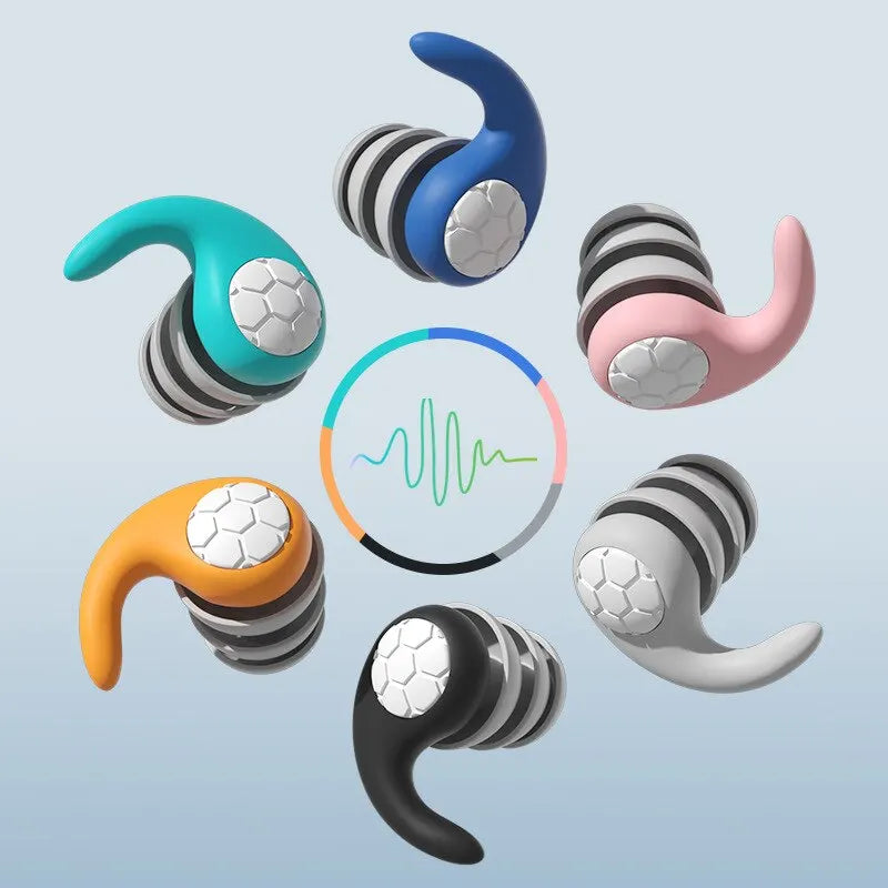 Silicone Noise Cancelling Earplugs for Peaceful Sleep and Water Activities