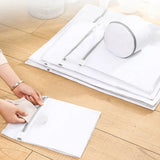 White Mesh Laundry Bag for Delicate Garments Organizing and Protection