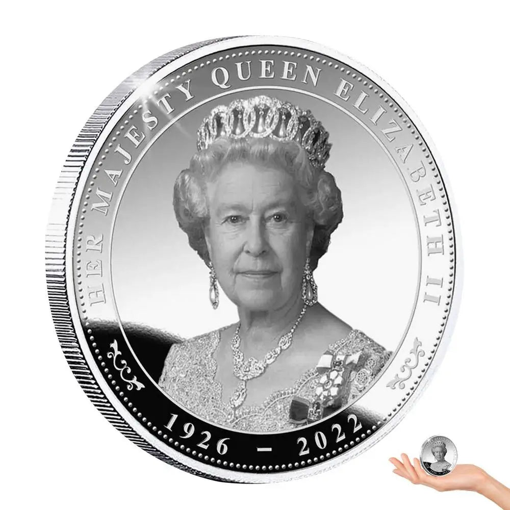 Queen Elizabeth II Platinum Jubilee Commemorative Memorial Coin - 1952-2022 Party Favor and Collectible