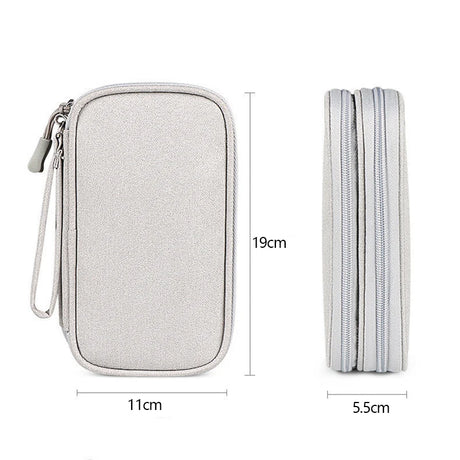 Compact Multi-Layer Travel Gadget Organizer Bag for Digital Accessories