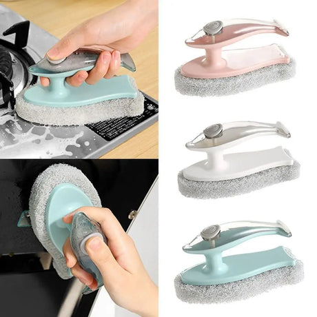 Multifunctional Dish Brush with Built-In Soap Dispenser
