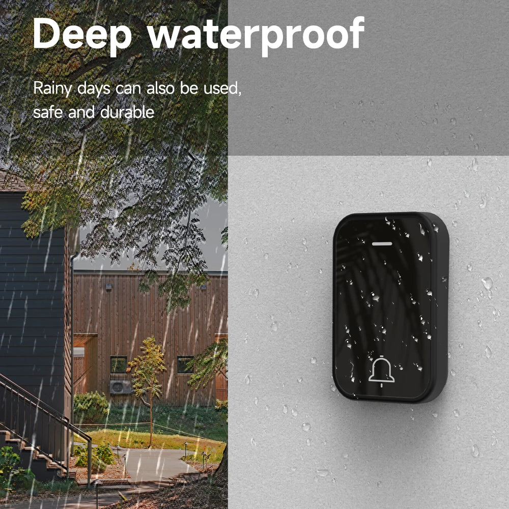 Wireless Waterproof Self-Powered Doorbell