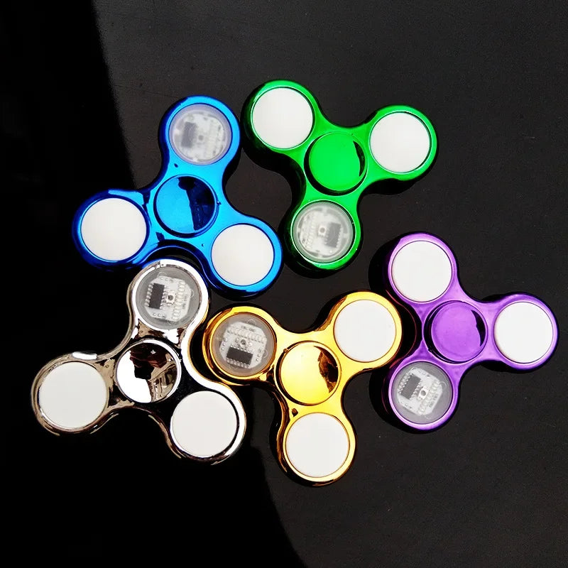 6 Colors LED Light Fidget Spinner for Stress Relief and Fun