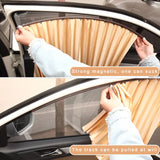 Magnetic Car Window Sunshade Pair with Full UV Protection and Privacy Features