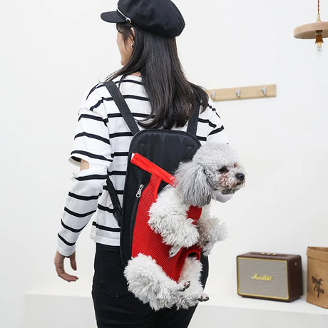 Pet Dog Carrier Backpack with Mesh Camouflage Design