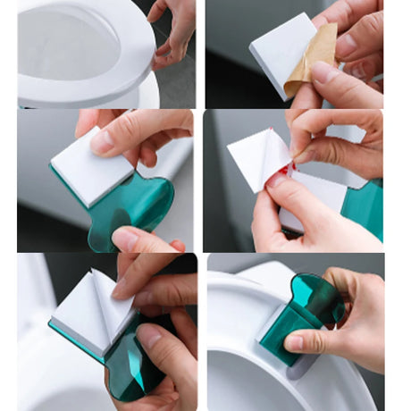 Universal Fit Toilet Lid Lifter - Hygienic, Portable and Transparent Bathroom Accessory