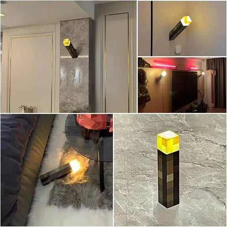 Colorful LED Cartoon Torch Lamp with USB Charging and Rechargeable Battery