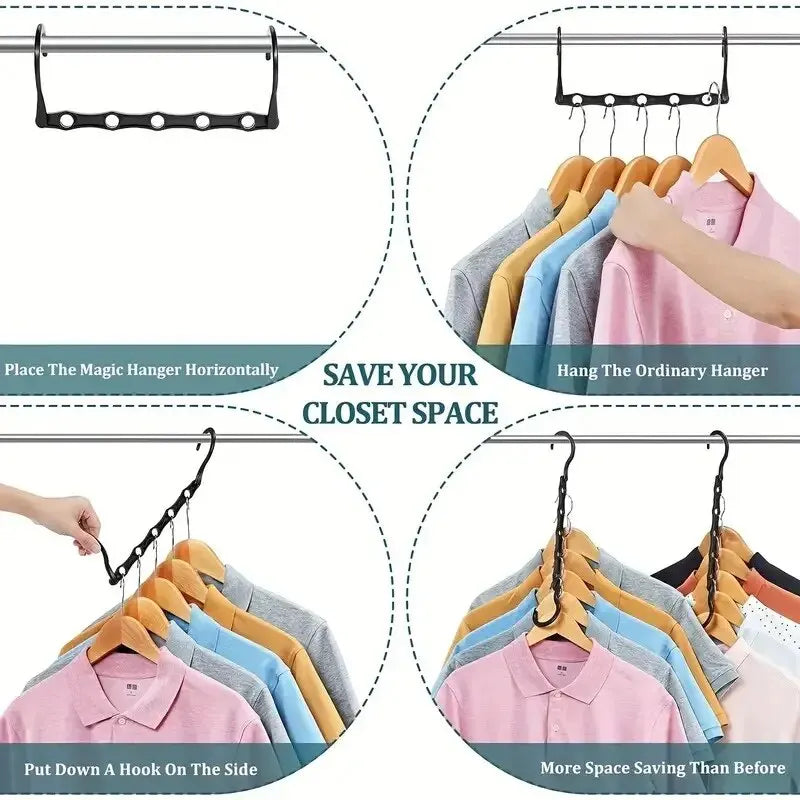 Ultimate Wardrobe Organizer with Durable Plastic Hangers for Efficient Closet Organization