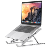 Lightweight, Versatile and Durable Portable Aluminum Laptop Stand with Ergonomic Design and Adjustable Heights for MacBook Air, Pro, and Other PC Laptops