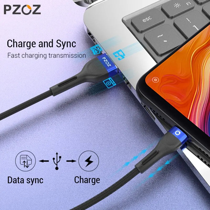 Fast-Charging Micro USB Cable for Samsung S7, Xiaomi Redmi Note 5 Pro and Other Android Mobile Devices
