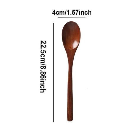 Japanese Style Wood Kitchen Spoon Set - Festive Dinnerware Gift