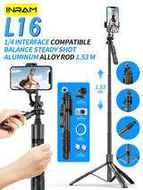 Versatile Bluetooth Selfie Stick and Tripod Stand for GoPro and Smartphones, Foldable and Portable for Steady Shooting