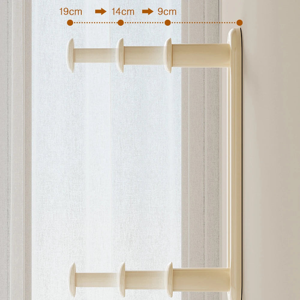 Effortless Wall-Mounted Retractable Storage Rack - Multipurpose, Foldable, and Portable