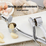 Garlic Press and Ginger Grinder Combo: Durable Stainless Steel Kitchen Tool