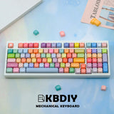 Mechanical Keyboard Custom Keycaps Set - KOA Profile Gummy Bears Design, PBT Material, 141 Keys Caps with 7U Spacebar, ISO Layout Compatible