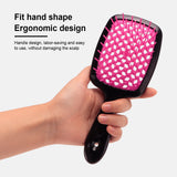 Versatile Salon-Quality Detangling Hair Brush with Anti-static Cushion & Barber Styling Features