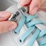 Kids and Adults No Tie Elastic Shoe Laces with Cross Buckle Lock