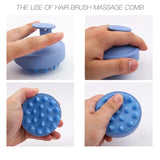 Scalp Revitalizing Silicone Shampoo and Massage Brush Comb