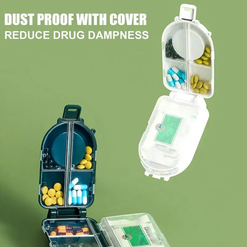 Advanced Medical Tablet Cutter: Robust Pill Divider with Organized Storage Solution