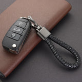 Handcrafted Leather KeyChain with Detachable Rotating Horseshoe Buckle