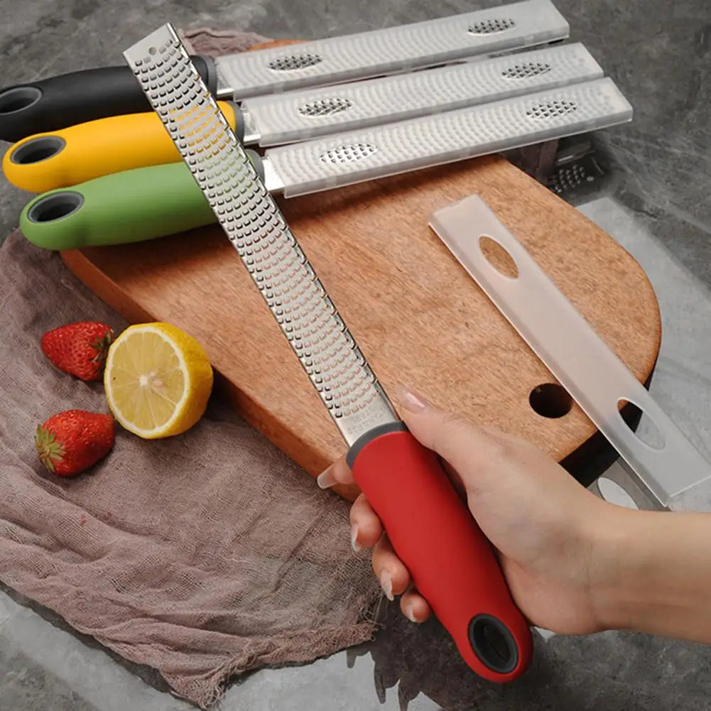 Sharp Blade Stainless Steel Fruit Grater Zester with Non-slip Handle