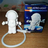 Astronaut LED Desk Lamp with USB Power for Reading and Lighting