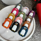 Genuine Cow Leather Penguin-Shaped Mini Wallet and Card Holder