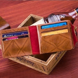 Fashionable Men's Wallet Featuring Unique 100 US Dollar Pattern in PU Leather