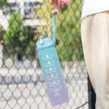 Leakproof 900ML Colourful Water Bottle with Straw for Hydration On-the-Go