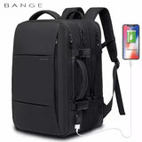 Expandable Waterproof Travel Backpack with USB Port