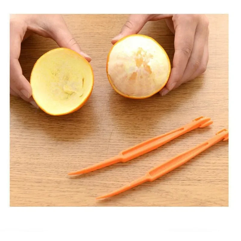 Efficient Plastic Citrus Fruit Peeler and Opener Kitchen Tool