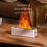 USB Multi-Function Diffuser with Colorful Simulated Flame, Fragrance Dispenser and Humidifier for Home and Office