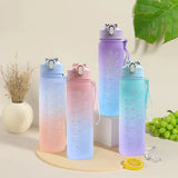 Leakproof 900ML Colourful Water Bottle with Straw for Hydration On-the-Go