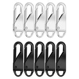 Zipper Repair Kit: Pack of 10 Slider Puller Eco-Friendly Bag Replacement Buckles