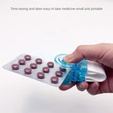 Dawndesslo Dual-Function Pill Organizer - Compact Medicine Storage and Crusher Box