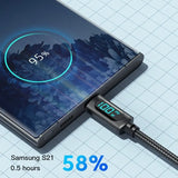 Universal Fast Charging Type C Cable with LED Indicator